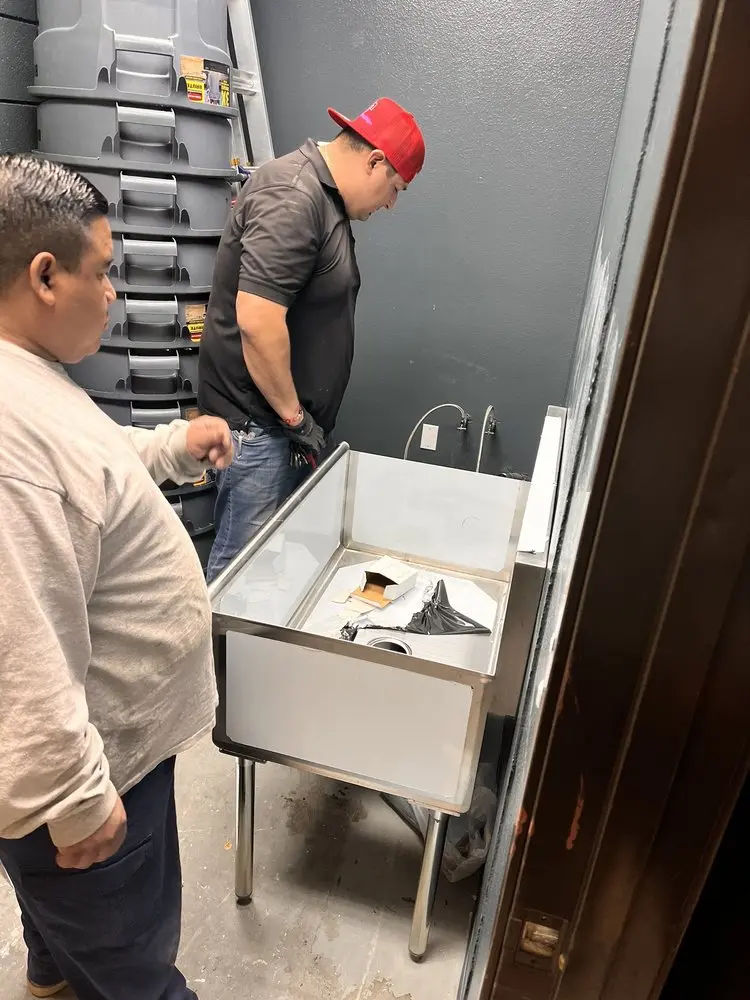 Commercial plumbing and sink installation in Victorville